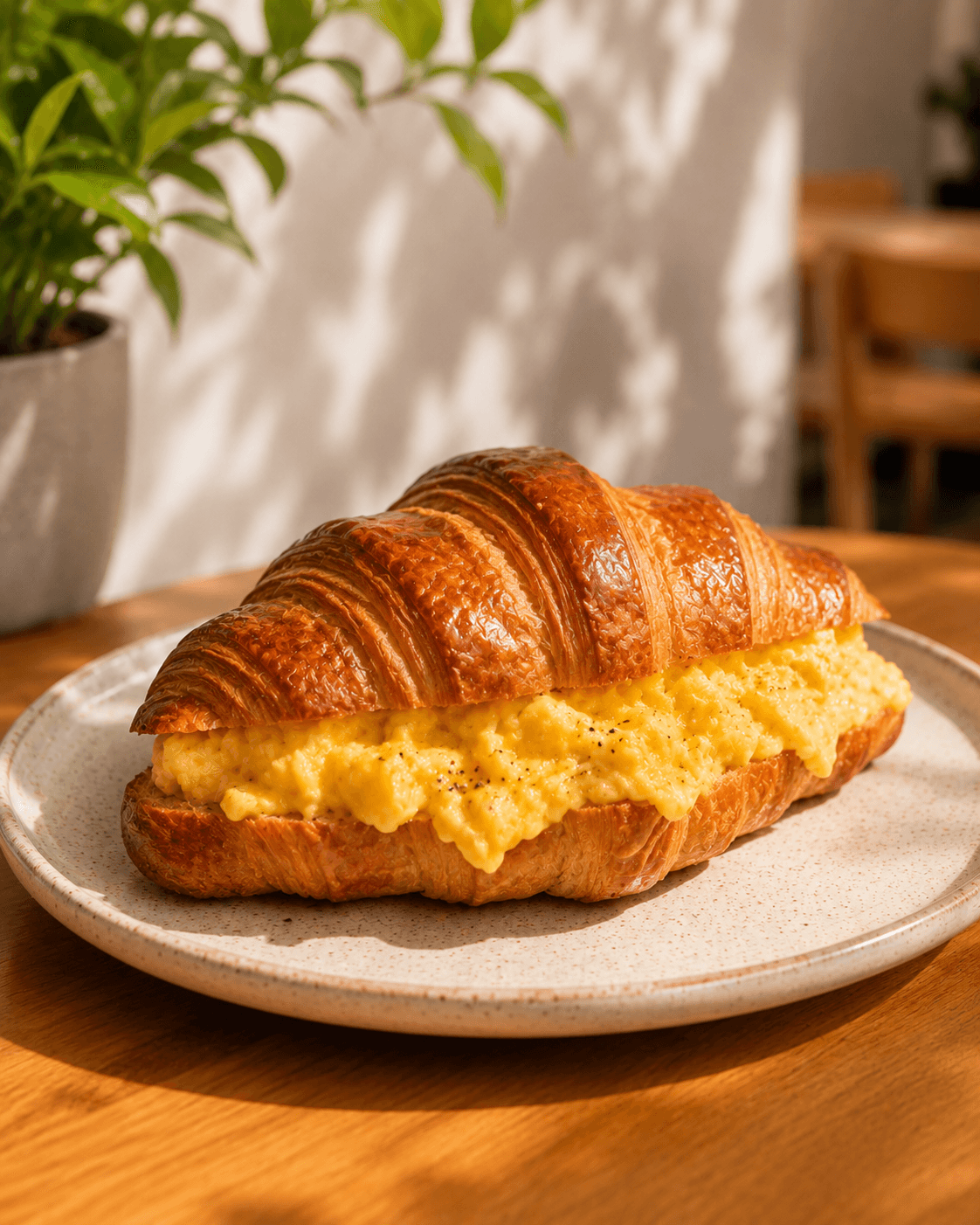 Croissant Recheado — Ovos Cremosos